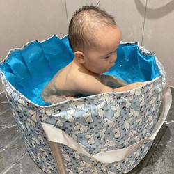Children's Bath Tub, Installation-Free, Foldable, Travel Baby Bath Tub, Portable, Waterproof, Thickened Baby Bath Tub