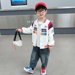 Boys' Motorcycle Jacket Spring and Autumn 2026 New Trendy Street Style Cool Baby Clothes Children's Autumn Baseball Jacket