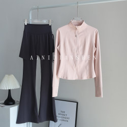 Running Sports Suit for Women, Quick-Drying, Slimming, High-End Yoga Clothing Jacket, Professional Pilates Training Fitness Suit