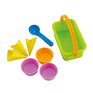 
Hape children's beach toys, baby playing with sand digging tools, ice cream set