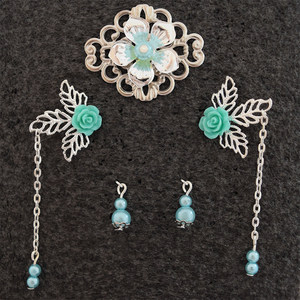 Doll Chinese style ancient hair accessories, ancient costume headwear, hairpins, step shaking ancient jewelry accessories, DIY handmade jewelry