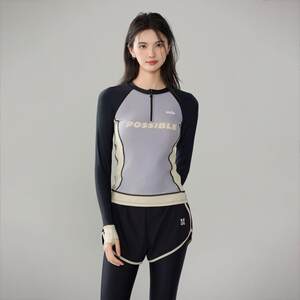 
Export quality split swimsuit women's long-sleeved trousers sun protection snorkeling swimsuit jellyfish suit 2024 new surf diving suit