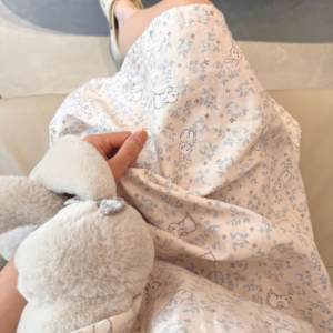 Short-sleeved nightgown, pure cotton, type A, double-layer gauze, home wear, pure cotton gauze, breathable, skin-friendly, cartoon suspender nightgown