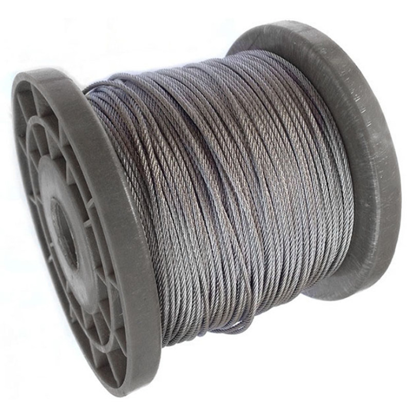 Plastic Coated Steel Wire Rope, 20 Meters Sold 304 Stainless Steel Coated Wires Ropes Steels
