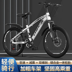 Children's Bicycle with Shock-Absorbing Disc Brakes, Mountain Bike for Older Children Aged 8-15, Single-Speed Integrated Wheel, Elementary School Student Bicycle