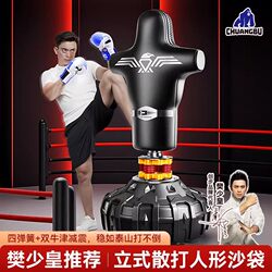Sandbag Boxing Human-Shaped Standing Dummy, Wall Target for Children, Adult Martial Arts Training Equipment