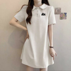 2026 Summer New Style This Year's Popular Hot-Selling Polo Dress for Women, Slimming, Elegant and Appropriate Short-Sleeved T-Shirt Dress
