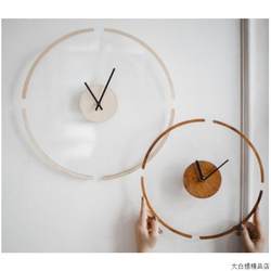 Popular Foreign Trade Product, Creative Transparent Floating Wall Clock, Modern Minimalist Wooden Wall Clock, Home Decoration Wall Clock