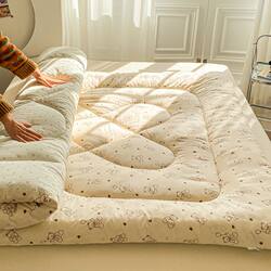 Washed Cotton Fiber Feather Silk Cotton Mattress Student Dormitory Soft Mattress Pad Tatami Bed Mat Bed Cover Single and Double