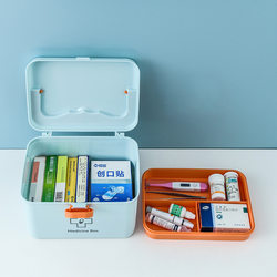 Household Medicine Box, Medicine Box Storage, Family-Sized Small Medicine Box, Multi-Layer Children's First Aid Small Medicine Box, Home Use