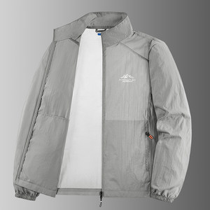 Sun protection clothing men's summer 2026 new ice silk quick-drying fishing jacket light single layer jacket outdoor skin windbreaker