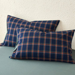 Simple Washed Cotton Pillowcases, Pure Cotton Pillowcases, Set of Two, Household Adult Pillow Inner Covers, Anti-Oil for Men