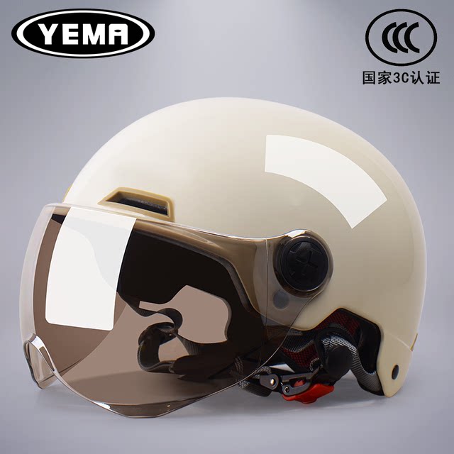 3C certification new national standard Mustang electric car helmet for women motorcycle half helmet electric car hard hat men summer four seasons