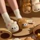 Rilakkuma cave shoes anti-odor and anti-slip little days 2025 creative cartoon three-dimensional slippers Baotou Internet celebrity girl heart