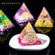 Natural crystal 6 cm customized pyramid office desktop living room home decoration ornaments jewelry gifts for women