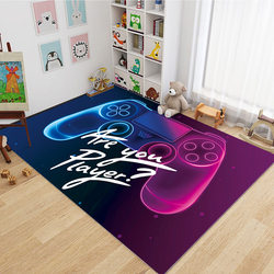 Gaming Chair Floor Mat for Boys' Bedroom, Computer Desk Swivel Chair Mat, Video Game Internet Cafe, Gaming Hotel Room Carpet