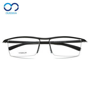 Ultra -light business glasses rack men's eyes frame eyebrow line pure titanium glasses frame half frame with close -up glasses sports 8189