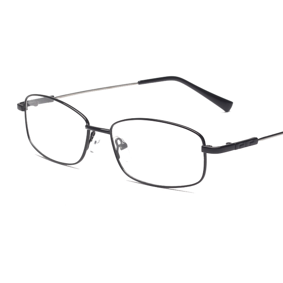 Glasses frame myopia Men's titanium alloy memory frame square -shaped defense blue light color change memory business full -frame glasses ultra -light
