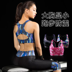 High-Intensity Sports Bra, Running Shock-Proof Women's Yoga Fitness All-In-One Fixed Large Bra Cup Quick-Drying Vest