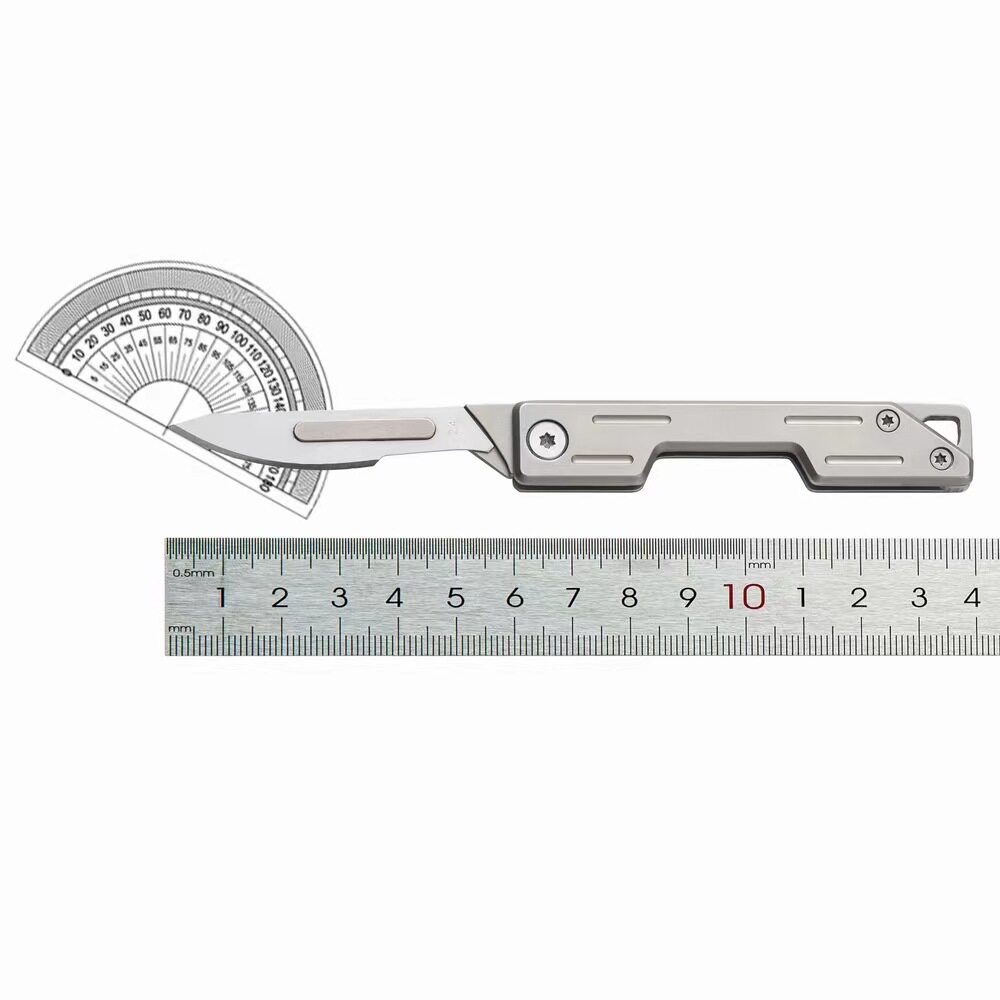 이동식 블레이드 수술용 접이식 칼 유틸리티 나이프 휴대용 키 펜던트 나이프 고경도 날카로운 절단 칼-