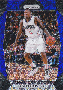 
NBA star card 1718PrizmPrizmBlue Bubble Refraction125Edit #86Jamar Crawford