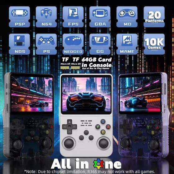 2025 new retro open source handheld machine R36S color screen PSP mini classic nostalgic arcade home game handheld machine