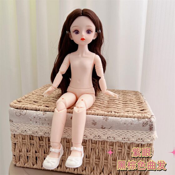 
High-looking 30 cm BJD doll body multi-color contact lens 6 minutes joint cold body girl play house toys