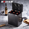 High-end six bottles of red wine gift box, four boxes of wine box, 6 bottles of leather wine gift box manufacturer