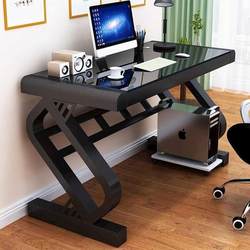 Computer Desktop Table and Chair Set, Tempered Glass, Multifunctional, for Home Gaming, Simple, Popular among Internet Influencers, for Home Use