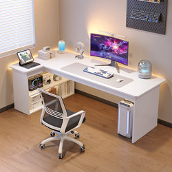 Simple Corner Desk, Home Study Desk, Bedroom Girls' Dressing Table, Bookcase Integrated L-Shaped Corner Computer Desk