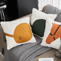 Niche Scandinavian Style Four Seasons Accessible Luxury Designer Sofa Living Room Model Room Lunch Break Pillow Bedside Pillow Pillow Case