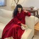 Double-sided wool red coat coat for women autumn and winter high-end wool coat coat cape wedding bride large size mm