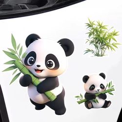 Car and Electric Vehicle Decorative Stickers to Cover Scratches, Cute Panda Motorcycle Body Helmet Electric Vehicle Creative Stickers &8