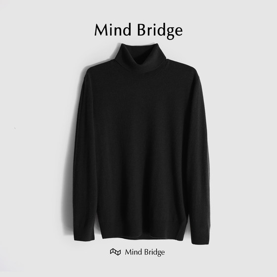 
MindBridge [Short to End] Sheep wool base layer cashmere warm sweater M4321