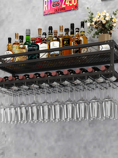 Ahn Sang Lee ワインラック - 壁掛けワイングラスホルダー