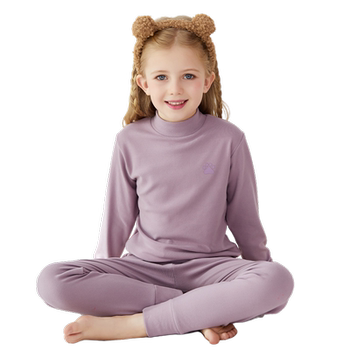Set plus velvet thick whole cotton children's warm underwear
