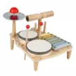 đàn piano đồ chơi cho bé Trẻ Em Bộ Trống Gỗ Đa Năng Nhạc Cụ Gõ Orff Nhạc Montessori Giáo Dục Sớm Mẫu Giáo Bé Trai Và Bé Gái Quà Tặng đàn piano kèm mic cho be Đồ chơi nhạc cụ cho trẻ em