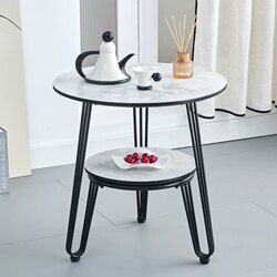 Slate Small Coffee Table, Exquisite Leisure Negotiation Table, Simple and Creative Balcony Small Tea Table, Living Room Sofa Coffee Table