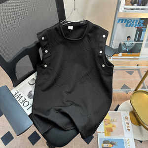 Summer Trendy Brand Sleeveless T-shirt, Casual Sports Sweat Tank Top, Men's Pi Shuai, External Wear Jacquard Kam Shoulder Bottom Top