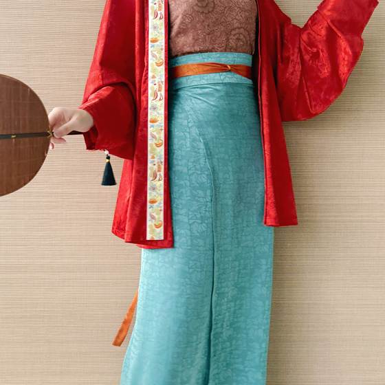 
Porcelain swirl skirt, wide hem, two-piece skirt, double laces, Song Dynasty Hanfu, daily commuting, time A and B