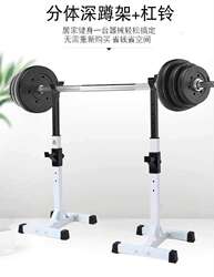Home-Use Professional Squat Rack, Detachable Adjustable Barbell Stand, Weight Bench, Bench Press Equipment, Fitness Equipment Set
