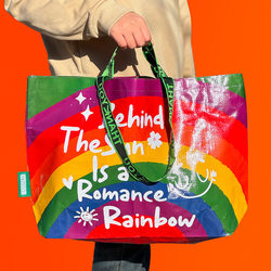 Beach Bag, Shoulder Tote Bag, Waterproof Exhibition Cultural and Creative Gift Bag, Fashionable Large-Capacity Eco-Friendly Check-In Shopping Bag