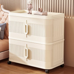 Installation-Free Storage Box, Toy and Snack Storage Cabinet, Plastic Foldable Storage Cabinet, Household Clothes and Quilt Organizing Box