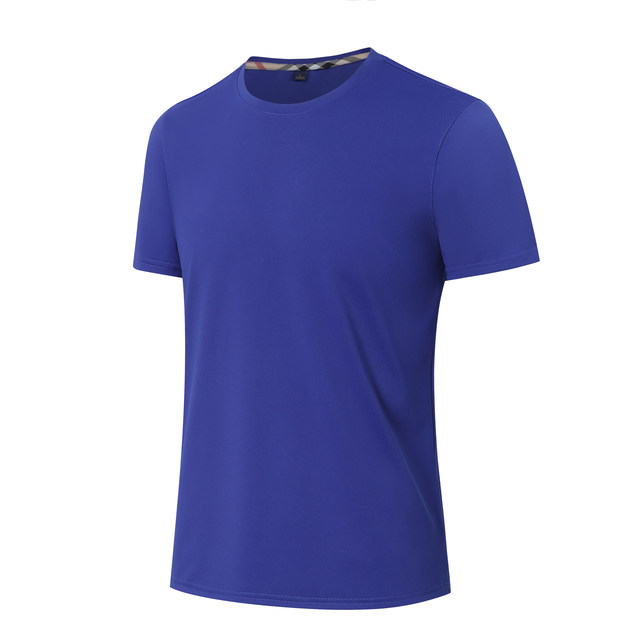 
Pure cotton short-sleeved T-shirt custom class uniform printing logo loose round neck large size advertising shirt DIY group party work clothes