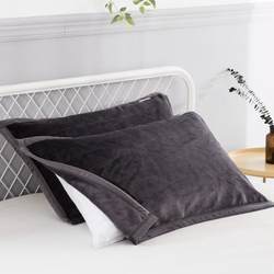 Pillow Towel Couple Pair Flannel Student Pink European Style Small Size Thick Plus Black Simple Hair Single.