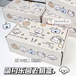 New Animal-Themed Restaurant Companion Packaging Box, Graffiti Gift Packaging Box, Gift for Girls and Boys, Everyday Gift, Flying Box