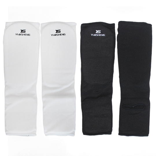 thumbnail image 2 of PFGSports Cloth Shin And Instep Guards – Boxing, MMA, Karate, Muay Thai Training Gear 2 of 3