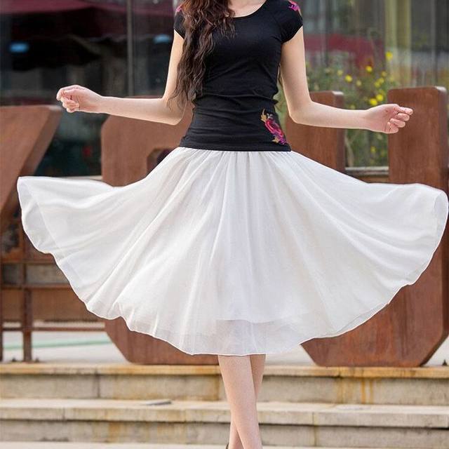 Summer skirt Children in summer, summer skirts, thin size umbrella skirt big skirt, short skirt, all -match A -line dancing skirt
