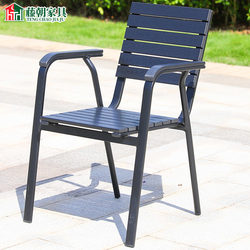 Tengchao Sells Individually Anti-Corrosion Treated Plastic Wood Outdoor Chairs for Leisure, Courtyard, Garden, Open-Air Balcony, Outdoor Single Chairs, and Buck Chairs