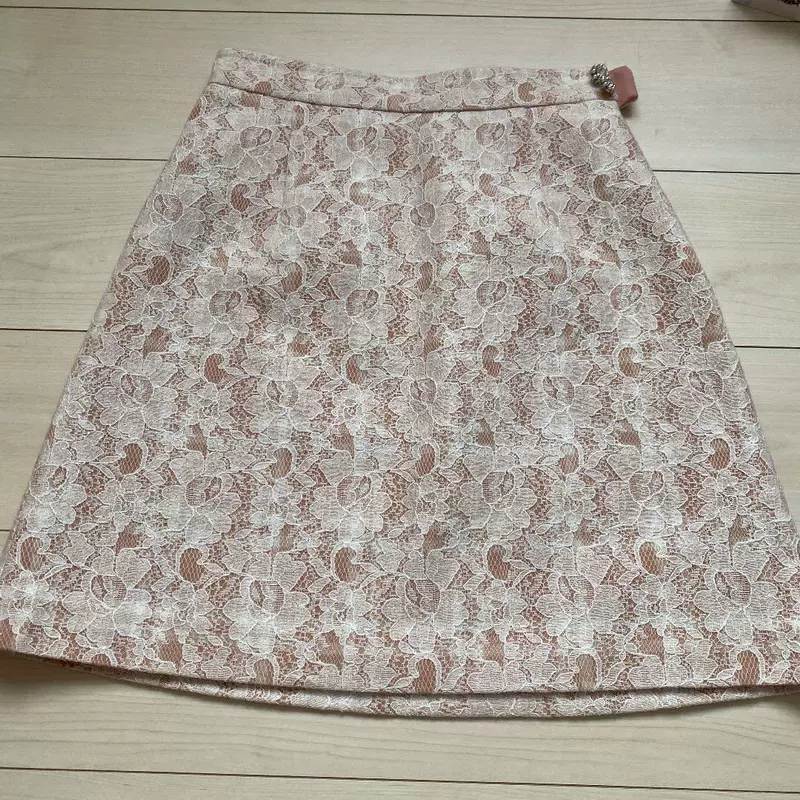 美人百花 Pr0p0rtion 释放你的柔美客供复合蕾丝a字伞裙